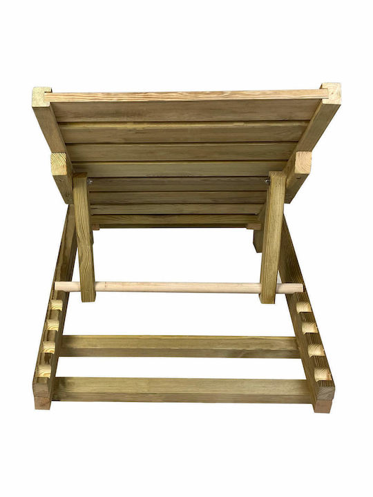 Șezlong Lemn Maro 200x68x32cm