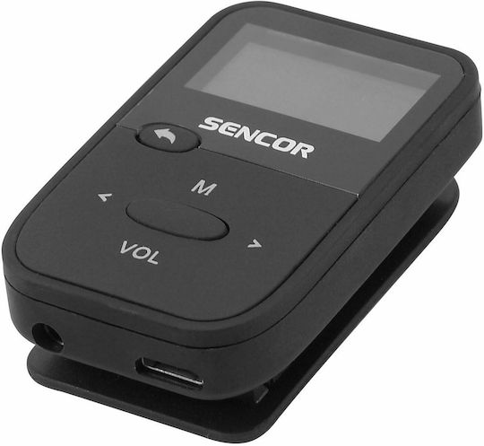 Sencor SFP 4408BK MP3 Player (8GB) with LCD Screen 1.1" Black