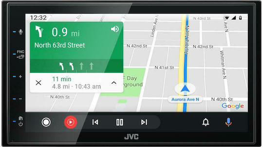 JVC Ηχοσύστημα Αυτοκινήτου 2DIN (Bluetooth/USB/WiFi/GPS/Apple-Carplay/Android-Auto/CD) με Οθόνη Αφής 6.8"