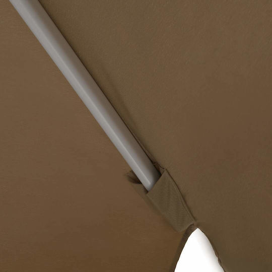 Ομπρέλα Στρογγυλή Αλουμινίου Μόκα Φ3m