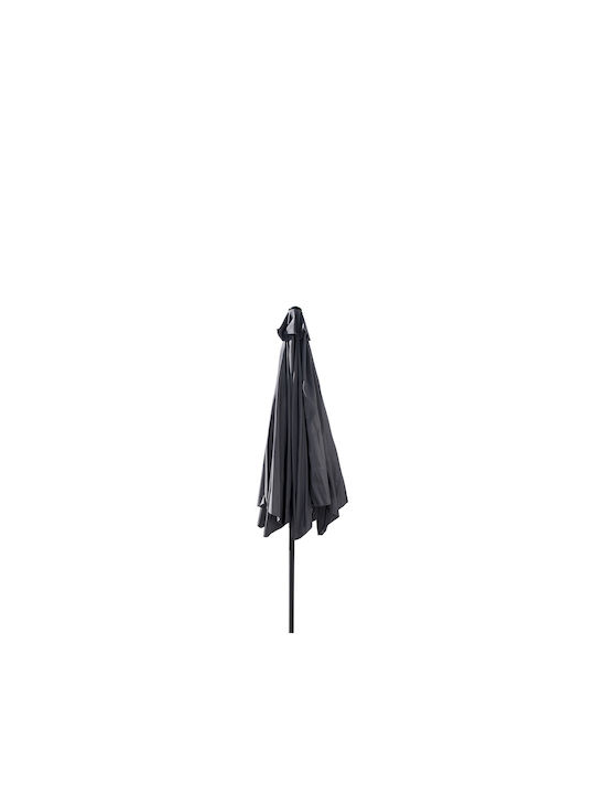 Round Metal Parasol Anthracite Φ2.7m