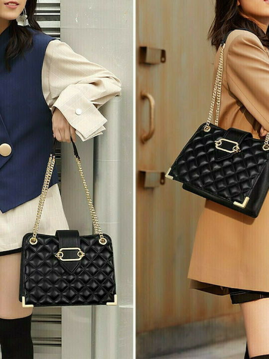 Leather Women's Bag Shoulder Black