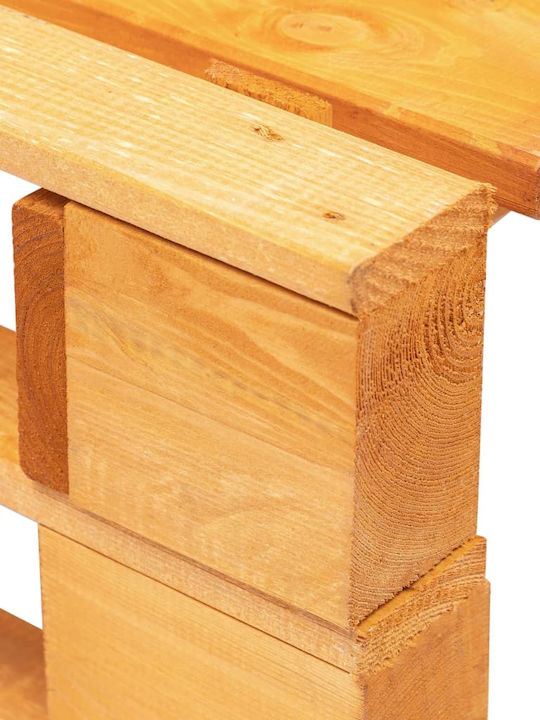 Hölzernes Außenbereich-Hocker Würfel mit Kissen Melly / Himmelblau 60x60x25cm