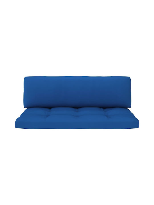 Zweisitziges Sofa Außenbereich aus Paletten mit Kissen 110x65x55cm