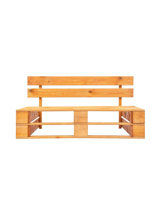 Zweisitziges Sofa Außenbereich aus Paletten mit Kissen 110x65x55cm