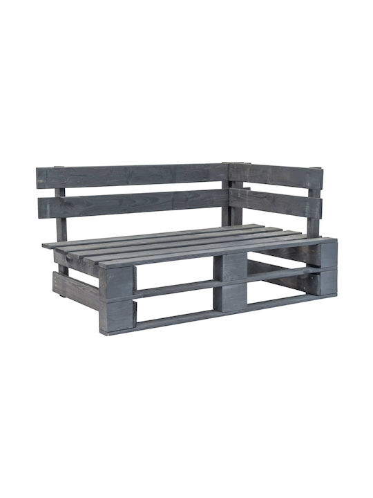 Corner Sofa Outdoor from Pallets with Pillows 110x65x55cm