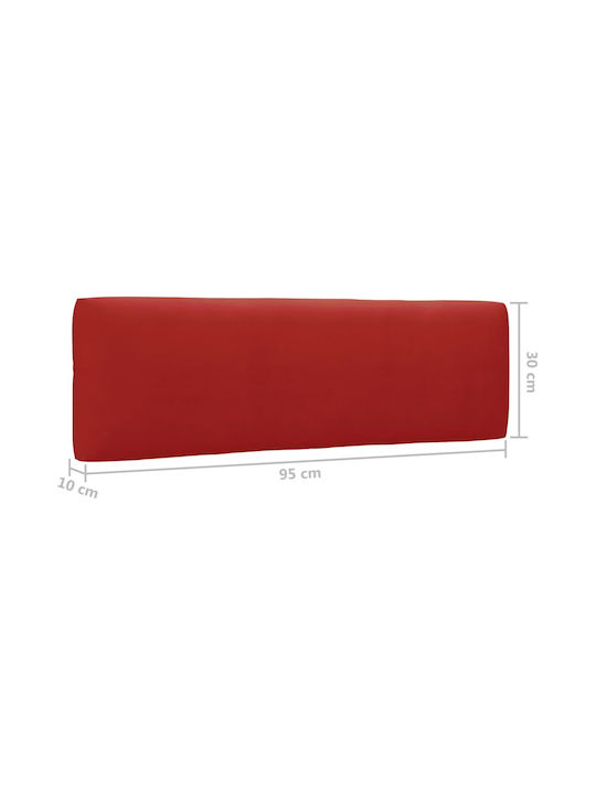 Ecksofa Außenbereich aus Paletten mit Kissen 110x65x55cm
