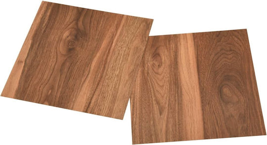 vidaXL Set Pardoseală din Plastic PVC cu 20 Benzi L30.5bucxW30.5buc Brown