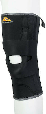 Medical Brace MB.4067 Knee Brace Left with Hole & Pads Black