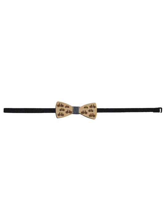 Energiers Kids Wooden Bow Tie Navy Blue