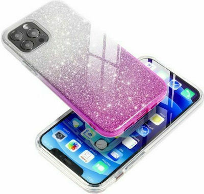 Forcell Shining Silicone Back Cover Clear/Pink (Galaxy A12)