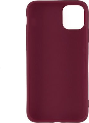 Senso Liquid Umschlag Rückseite Silikon Burgundisch (iPhone 11) SELIIPHXR2M