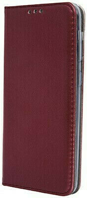 Smart Synthetic Leather Book Burgundy (Galaxy A12)