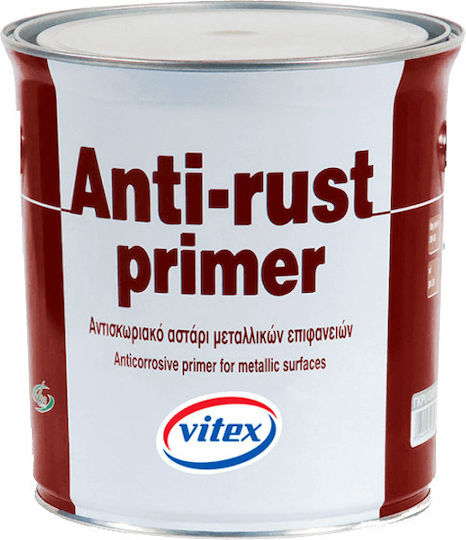 Vitex Anti-Rust Primer Ταχυστέγνωτο Αστάρι Αντισκωριακής Προστασίας Γκρι Suitable for Metal 0.75lt