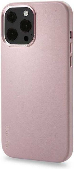 Decoded Umschlag Rückseite Leder Rosa (iPhone 13 Pro)