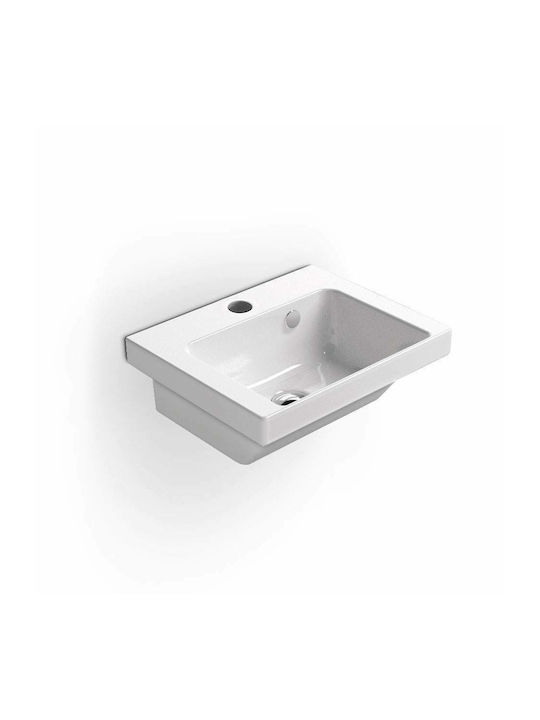 GSI Norm Wall Mounted Wall-mounted / Undermount Sink Porcelain 42x34x14.6cm White