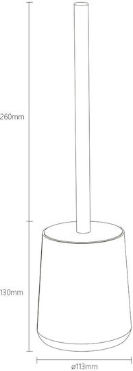 Sealskin Earth 800029 Plastic Toilet Brush Brown