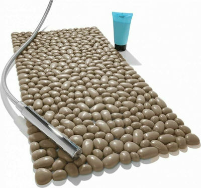 Dimitracas Octopus 3D Stones Bathtub Mat with Suction Cups Beige 37.5x74cm