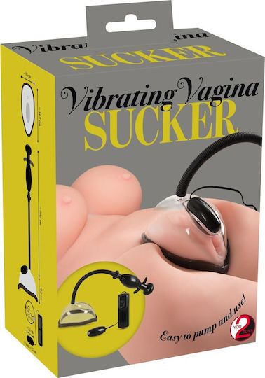 You2Toys Vibrating Vagina Sucker Αναρροφητής Vagin cu Vibrații Black 1buc