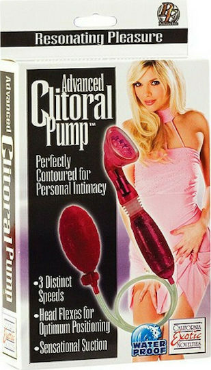 Calexotics Resonating Pleasure Advanced Aspirator Vaginal și pentru Clitoris cu Vibrație Roșu