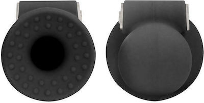 Shots Ouch Vibrating Nipple Suckers Black 2pcs