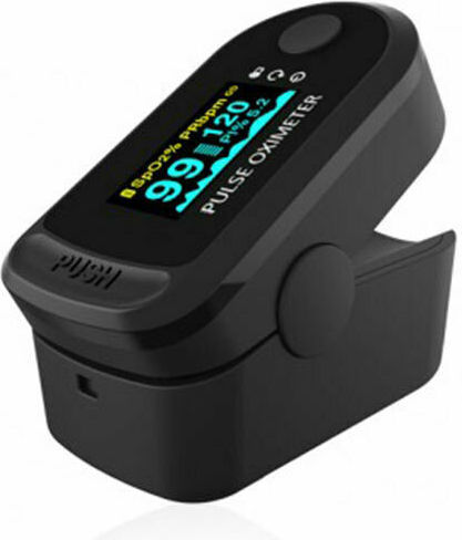 Lamtech Παλμικό Οξύμετρο Δακτύλου με Bluetooth Μαύρο