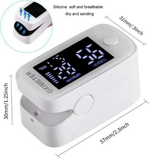 Life ΥΜ101 Oximetru de Puls Degetul Alb
