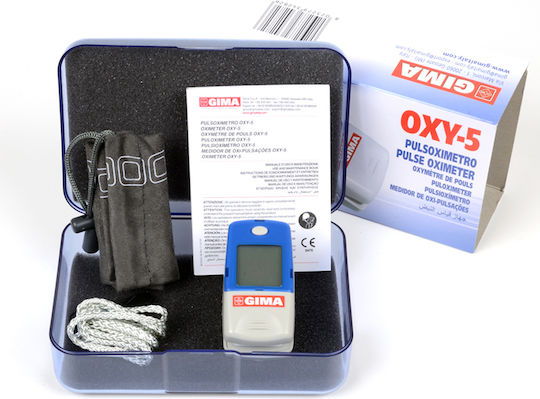 Gima Oxy-5 Fingertip Pulse Oximeter Blue
