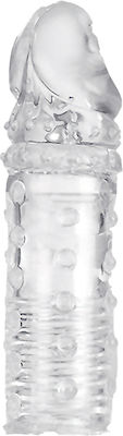 Adam & Eve Ribbed Extension Sleeve Clear 5cm