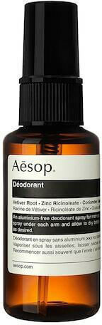 Aesop Vetiver Root, Zinc Ricinoleate & Coriander Seed Deodorant Αποσμητικό σε Spray Χωρίς Αλουμίνιο 50ml