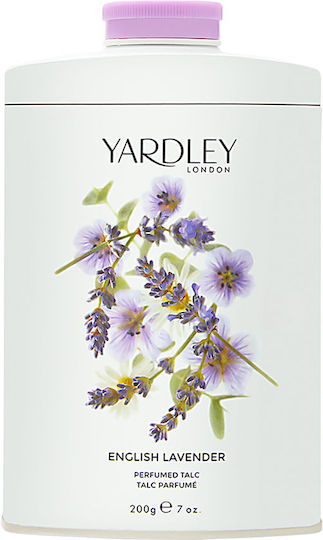 Yardley English Lavender Perfumed Talc Αποσμητικό σε Πούδρα Χωρίς Αλουμίνιο 200gr