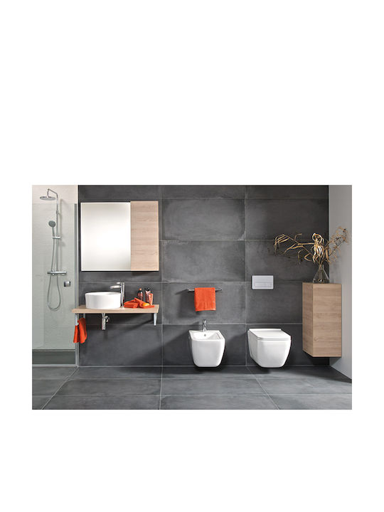 Jika Pure Wandhängende Toilette mit Schlank Deckel Sanftes Schließen Weiße