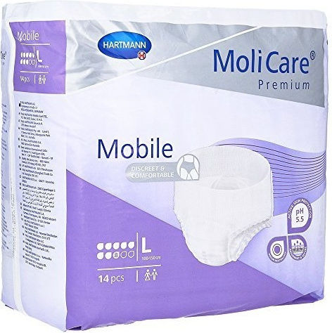 Hartmann MoliCare Premium Mobile Πάνες Βρακάκι Ακράτειας 8 Drops Large 14τμχ