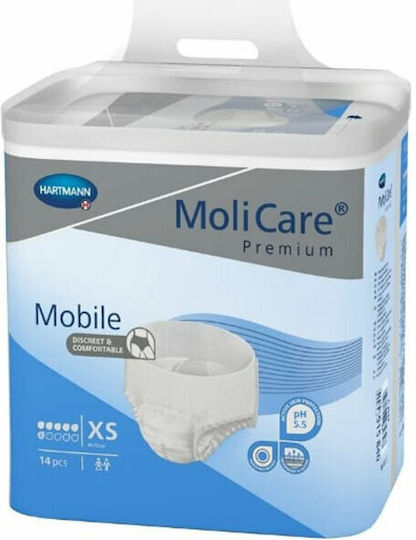 Hartmann MoliCare Mobile Πάνες Βρακάκι Ακράτειας ΧSmall 14τμχ