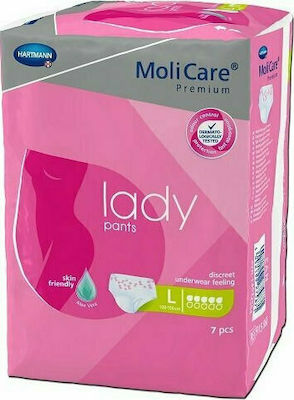 Hartmann Molicare Premium Lady Pants 5 Tropfen Groß in Weiß Farbe 7Stück