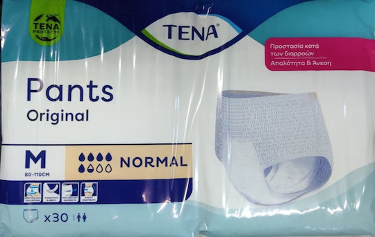 Tena Original Normal Πάνες Βρακάκι Ακράτειας Medium 30τμχ