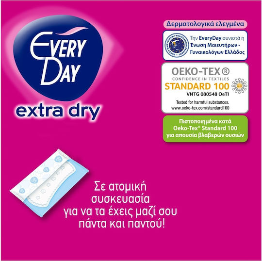 Every Day Extra Dry Large με Εκχύλισμα Χαμομηλιού Σερβιετάκια 34τμχ & 16τμχ