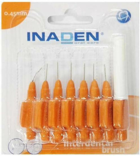 Inaden Interdental Brushes 0.45mm Orange 8pcs