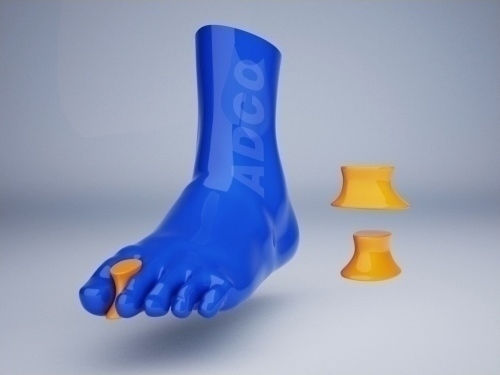 Adco Silicone Separator for Calluses X-Small 4 Pieces