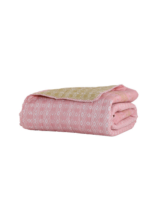 Nef-Nef Homeware Asher Tagesdecke Übergröße Mikrofaser Pink 240x220cm 030175