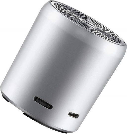 Ewa A107 Ηχείο Bluetooth 5W με Διάρκεια Μπαταρίας έως 6 ώρες Ασημί