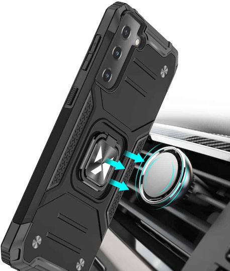Wozinsky Ring Armor Back Cover Plastic Black (Galaxy S22+)
