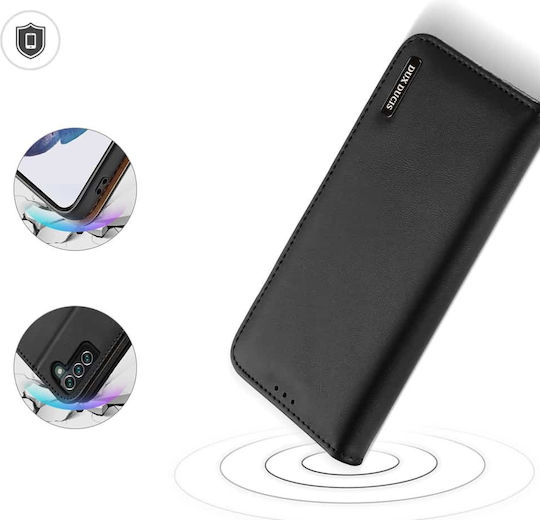 Dux Ducis Hivo Brieftasche Leder Schwarz (Galaxy S22+ 5G)
