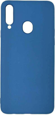 Sonique Liquid Back Cover Silicone Navy Blue (Galaxy A20s) 46-61968