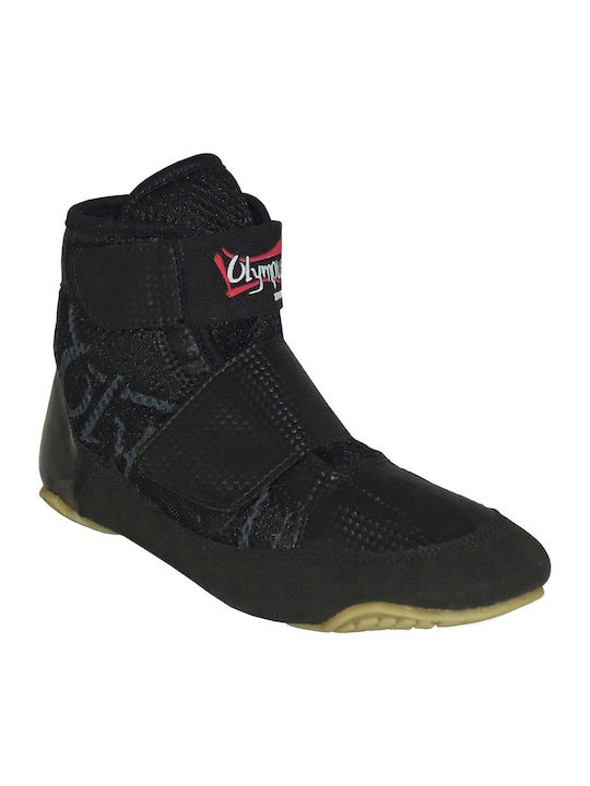 Olympus Sport Junior Velcro Wrestling Martial Arts Shoes Black