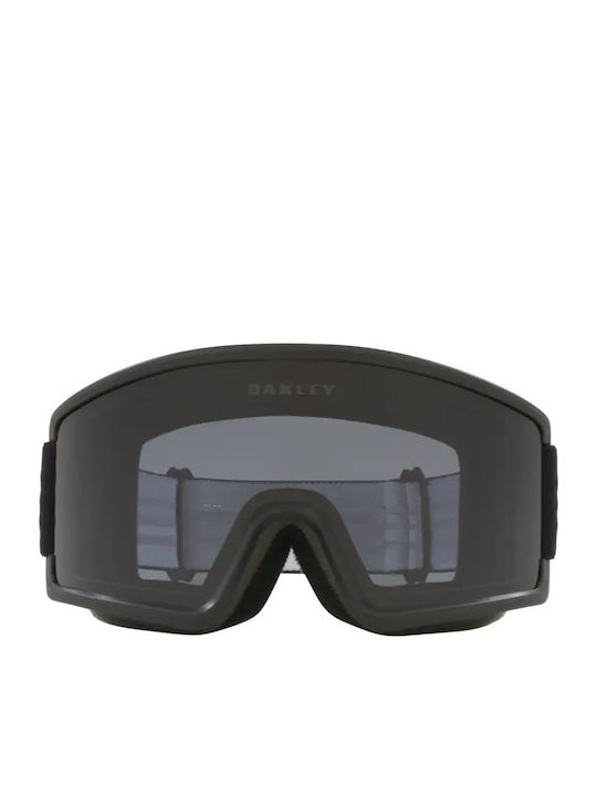 Target Line M Snow Μάσκα Σκι & Snowboard Ενηλίκων Μαύρη με Φακό Φιμέ Μαύρο