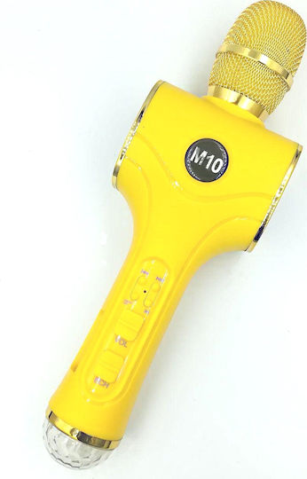 Μικρόφωνο Karaoke Ασύρματο M10 961867 Κίτρινο