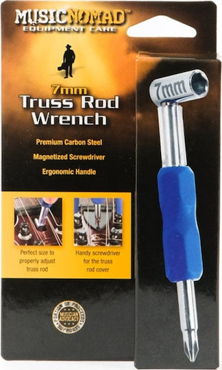 MusicNomad Premium Truss Rod Wrench Инструмент за струни в Сив цвят 7mm