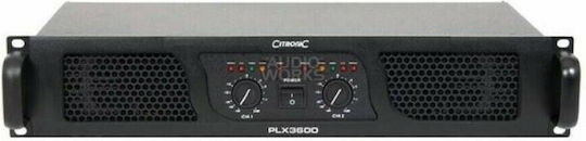 Citronic PLX3600 Leistungsverstärker PA-Verstärker 2 Kanäle 1350W/4Ω 800W/8Ω in Schwarz Farbe