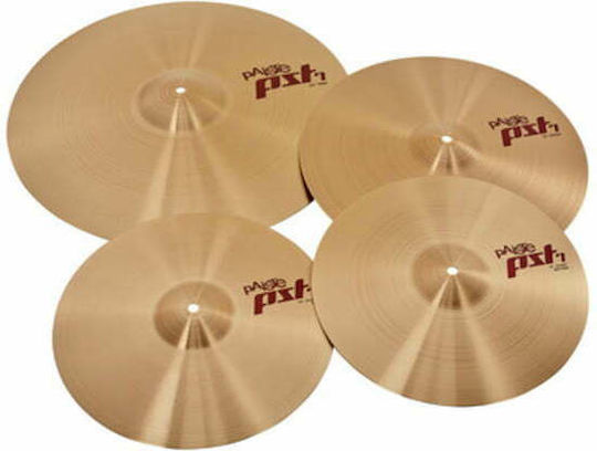 Paiste Becken-Sets PST 7 (14" Hi-Hat, 16" Crash, 20" Ride) Effekt-Set Medium 14"/16"/20"